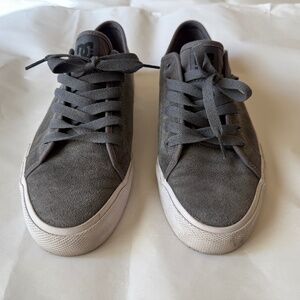 DC Gray Suede Manual S-  Men 10.5- This shoe is built to skate.